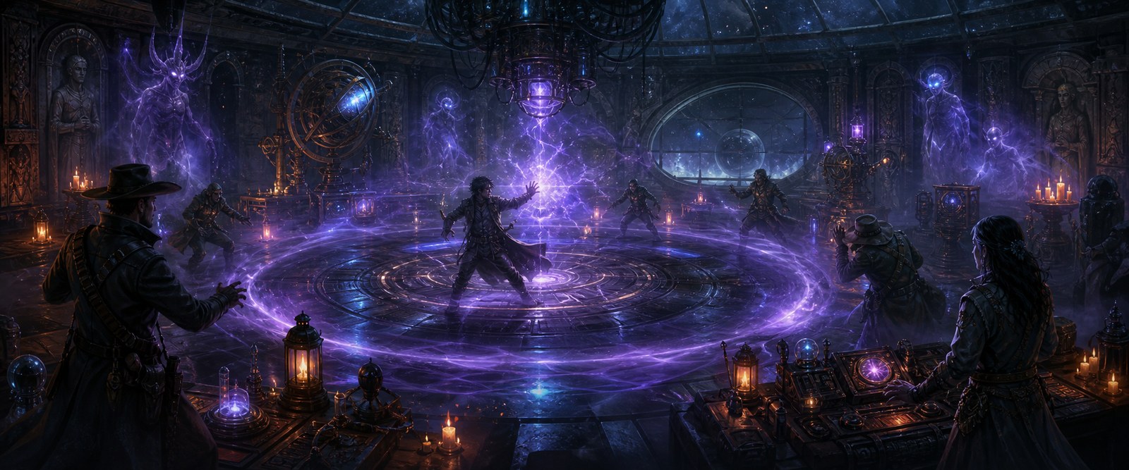 Psychic backlash in a cybernetic ritual observatory